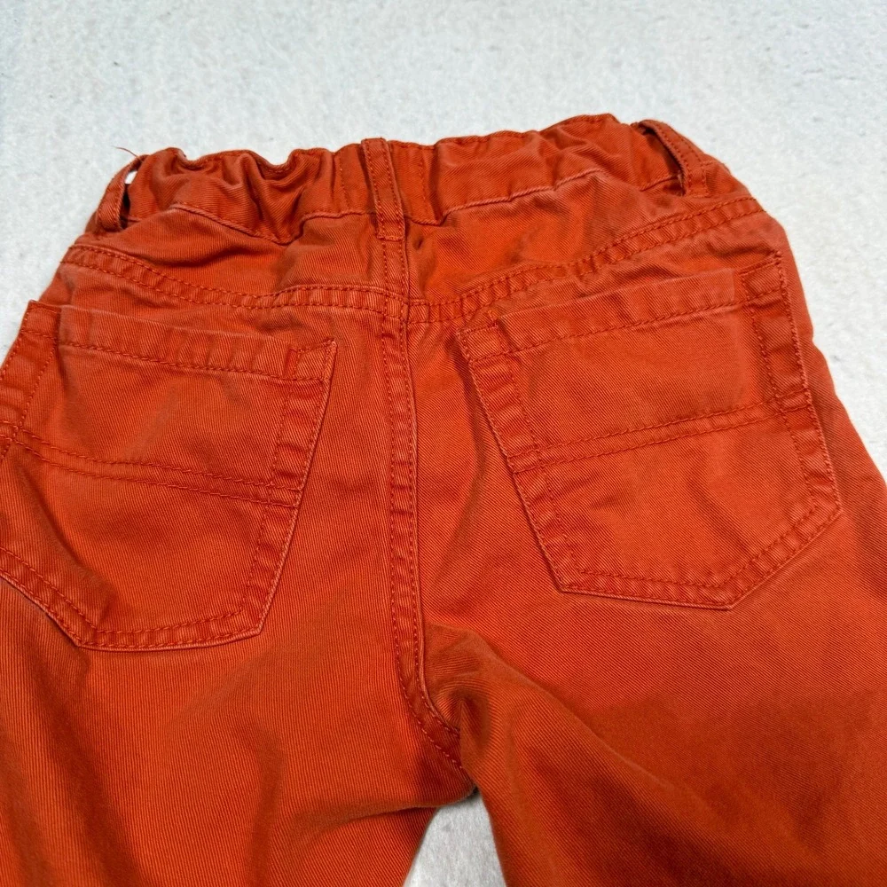 The Children's Place Boys Chino Pants Orange Adjustable Waist Size 6